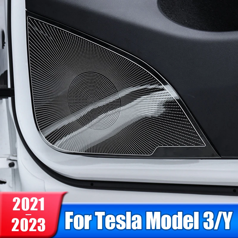 Stainless Steel Car Door Audio Speaker Cover Trim Loudspeaker Tweeter Sticker For Tesla Model 3 Y 2021 2022 2023 Accessories
Stainless Steel Car Door Audio Speaker Cover Trim Loudspeaker Tweeter Sticker For Tesla Model 3 Y 2021 2022 2023 Accessories