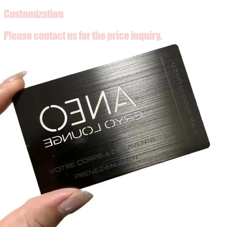 Customized inquiry Custom Personalized Stainless Steel Engraved Laser Hollow Out Brush Black Metal Business Card
Customized inquiry Custom Personalized Stainless Steel Engraved Laser Hollow Out Brush Black Metal Business Card