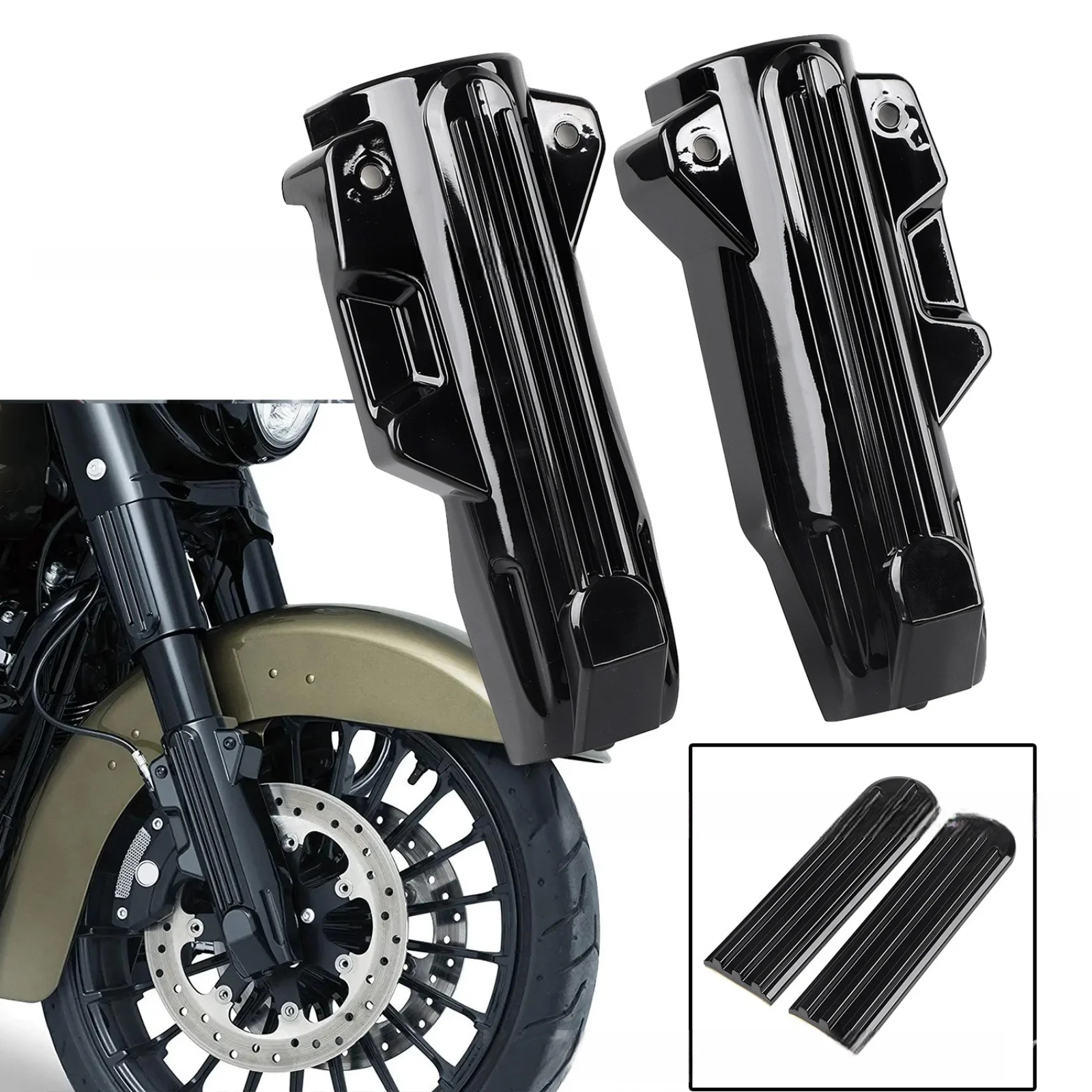 Крышки нижней вилки для фотоэлементов Electra Glide Road King 2014-2021, черные
Крышки нижней вилки для фотоэлементов Electra Glide Road King 2014-2021, черные