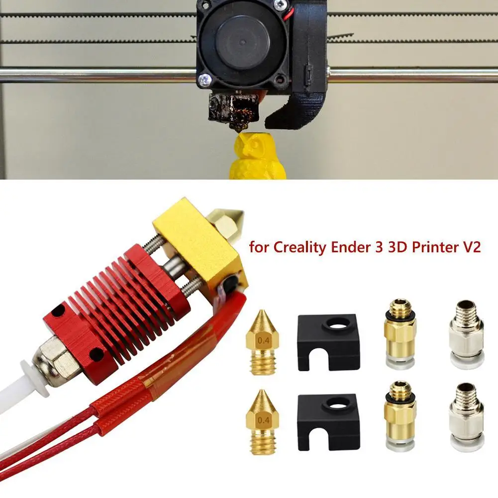 9 шт. детали для 3D-принтера Creality Ender DIY 0,4 мм MK8 сопло экструдер комплект горячего конца для 3D-принтера Creality Ender 3 Pro
9 шт. детали для 3D-принтера Creality Ender DIY 0,4 мм MK8 сопло экструдер комплект горячего конца для 3D-принтера Creality Ender 3 Pro