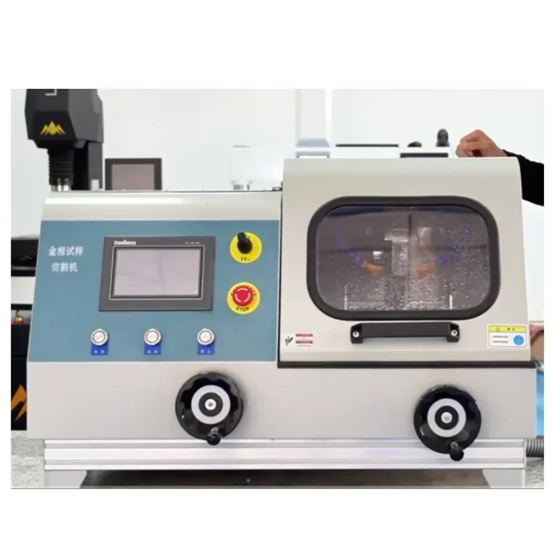 Metallographic automatic sample cutting machine diameter 100mm LCD display metallographic specimen instrument 2300R/M cutitng
Metallographic automatic sample cutting machine diameter 100mm LCD display metallographic specimen instrument 2300R/M cutitng