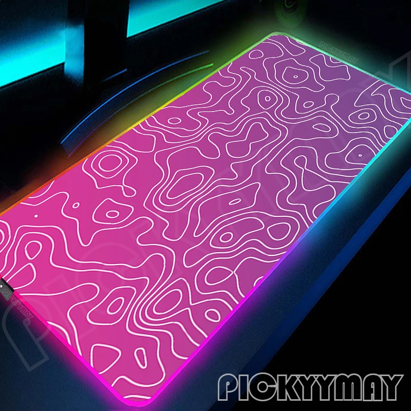 Topographic line Large RGB Mouse Pad XXL Gaming Mousepad LED Mouse Mat Gamer Mousepads Luminous Table Mats Deskpads With Backlit
Topographic line Large RGB Mouse Pad XXL Gaming Mousepad LED Mouse Mat Gamer Mousepads Luminous Table Mats Deskpads With Backlit