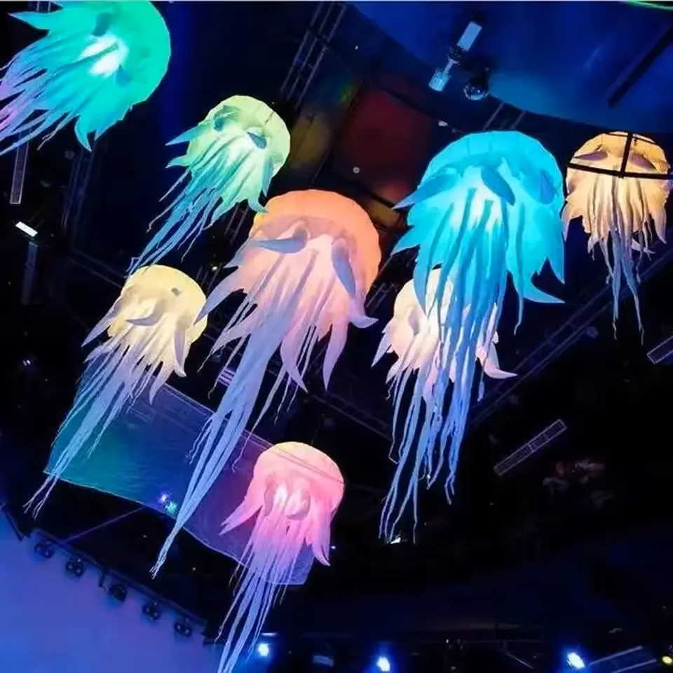 Гигантские надувные светодиодные медузы, подвесное освещение, воздушный шар Медузы, надувные щупальца осьминога для украшения вечеринки
Гигантские надувные светодиодные медузы, подвесное освещение, воздушный шар Медузы, надувные щупальца осьминога для украшения вечеринки