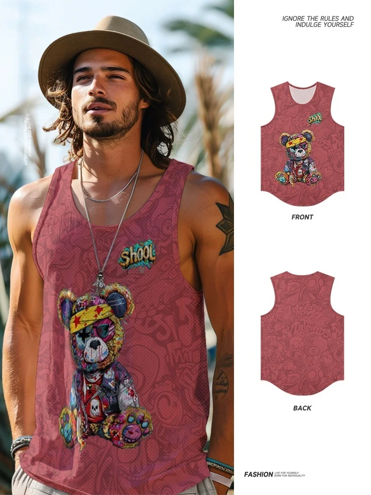 Мужская свободная футболка-жилетка в американском стиле, модная, дышащая, быстросохнущая, с круглым вырезом, летняя новинка
Мужская свободная футболка-жилетка в американском стиле, модная, дышащая, быстросохнущая, с круглым вырезом, летняя новинка