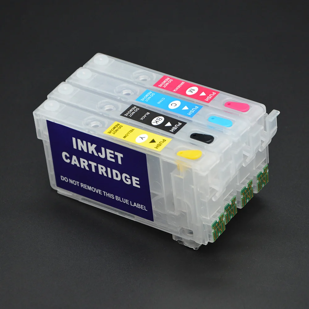 4Pcs T802 802 802XL Refill Ink Cartridge with Chip for Epson WF-4720 WF-4730 WF-4740 WF-4734 EC-4020 EC-4030 EC-4040 Printer
4Pcs T802 802 802XL Refill Ink Cartridge with Chip for Epson WF-4720 WF-4730 WF-4740 WF-4734 EC-4020 EC-4030 EC-4040 Printer