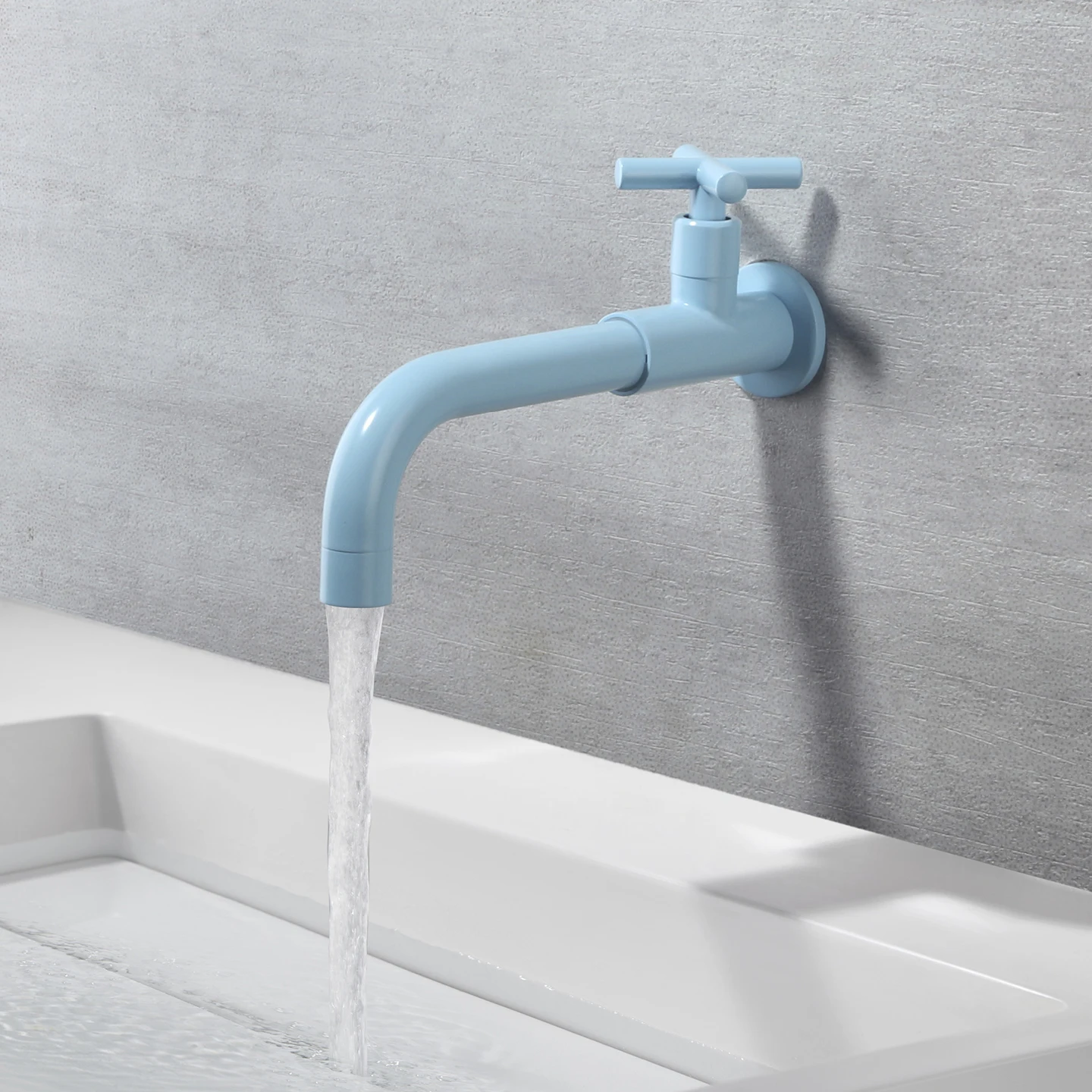 Wall Mounted One Hole Bathroom Sink Faucet Single Cold Lavatory Vanity Sink Faucets Single Handle Washroom Sink Faucet Blue
Wall Mounted One Hole Bathroom Sink Faucet Single Cold Lavatory Vanity Sink Faucets Single Handle Washroom Sink Faucet Blue