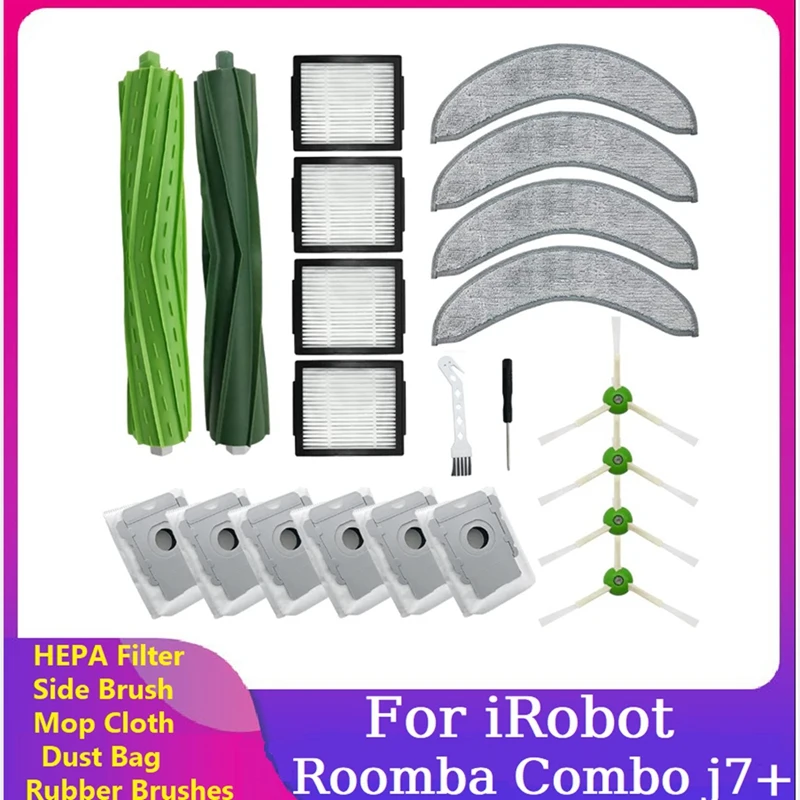 ABBK-22 шт. запасные части для Irobot Roomba Combo J7 + пылесос, резиновые щетки, фильтр, боковая щетка, швабра, тканевый мешок для пыли
ABBK-22 шт. запасные части для Irobot Roomba Combo J7 + пылесос, резиновые щетки, фильтр, боковая щетка, швабра, тканевый мешок для пыли