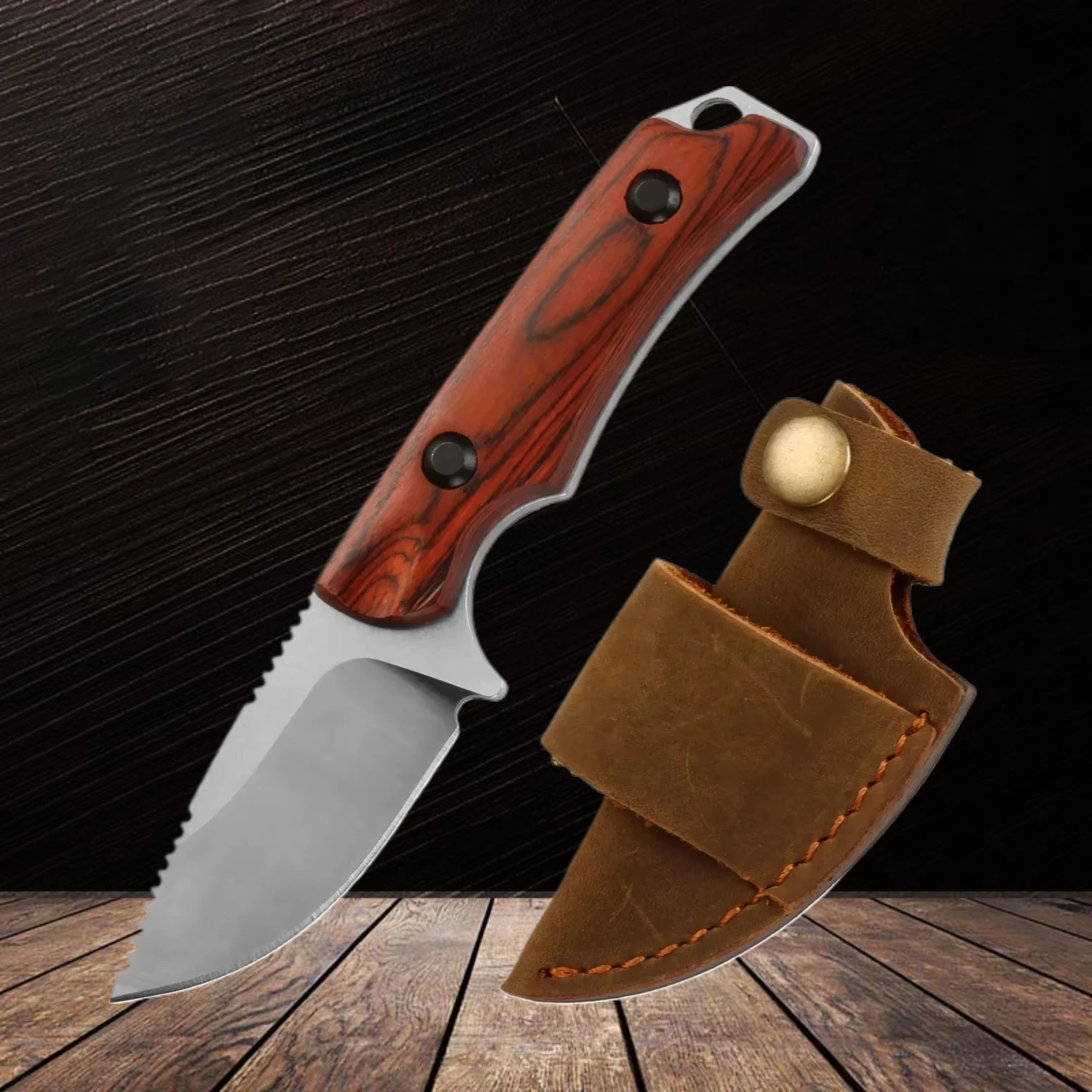 Stainless Steel Fixed Blade Knife Wooden Handle Outdoor Camping Survival Tactical Self Defense Tool Knives For Men
Stainless Steel Fixed Blade Knife Wooden Handle Outdoor Camping Survival Tactical Self Defense Tool Knives For Men