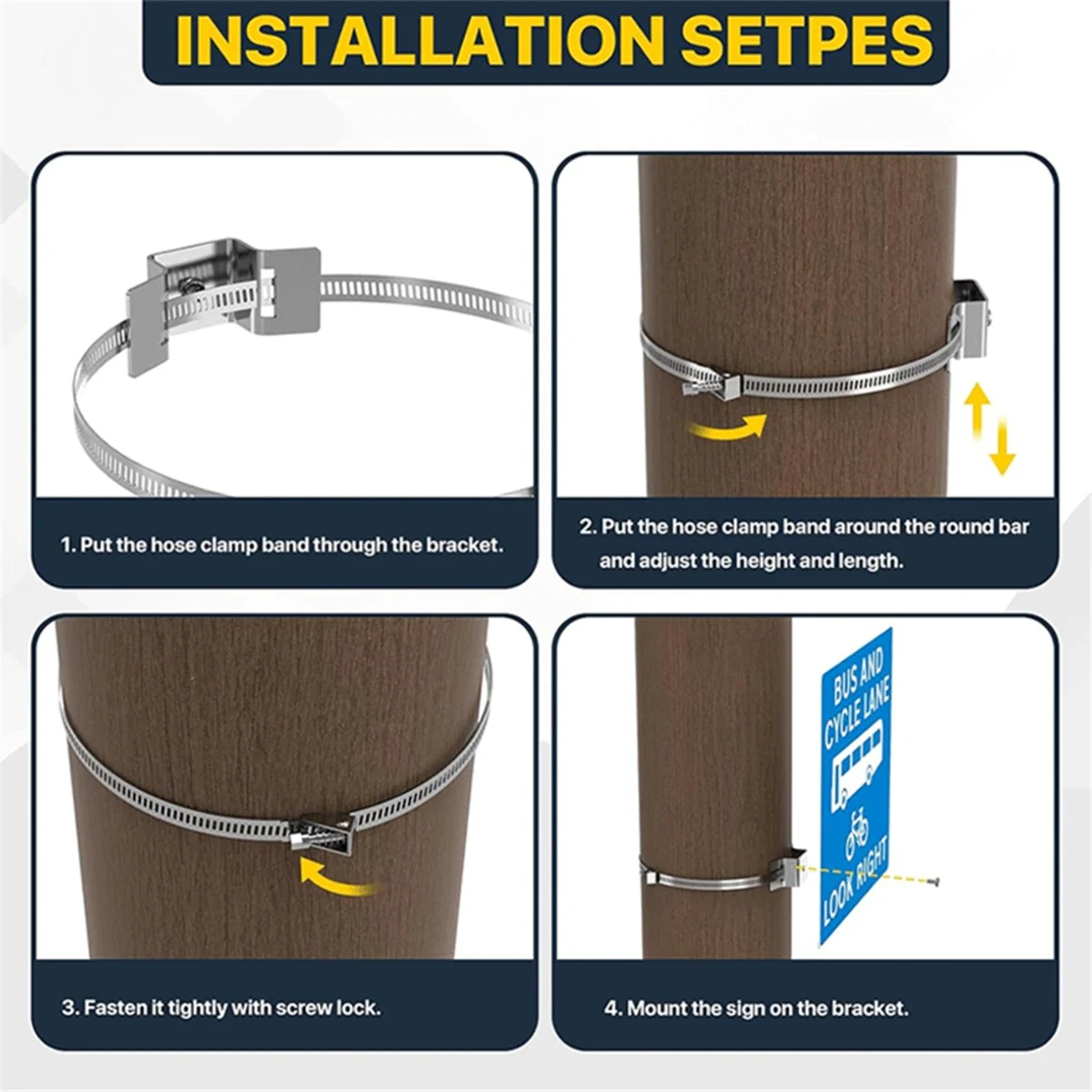 ABNJ Регулируемый монтажный кронштейн для больших полюсов, металлический монтажный кронштейн для уличного знака от 4 до 15 дюймов, оборудование для водонагревателя
ABNJ Регулируемый монтажный кронштейн для больших полюсов, металлический монтажный кронштейн для уличного знака от 4 до 15 дюймов, оборудование для водонагревателя