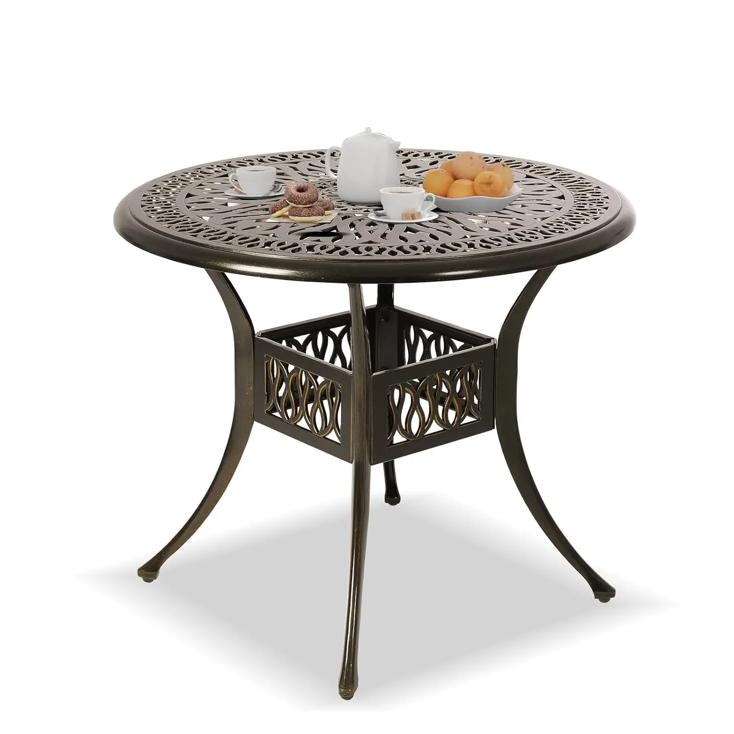 Стол для патио, столы для патио из литого алюминия с отверстием для зонта, уличный стол-бистро для заднего двора, сада, патио, на заказ
Стол для патио, столы для патио из литого алюминия с отверстием для зонта, уличный стол-бистро для заднего двора, сада, патио, на заказ