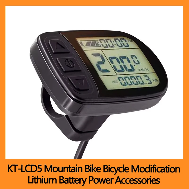 KT-LCD5 Модификация горного велосипеда, литиевая батарея, аксессуары для питания, ЖК-панель прибора/водонепроницаемый разъем
KT-LCD5 Модификация горного велосипеда, литиевая батарея, аксессуары для питания, ЖК-панель прибора/водонепроницаемый разъем