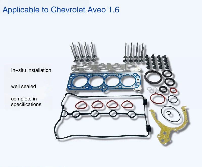 F16D3 Full Engine Gasket Kit Compatible with Aveo Excelle Daewoo 1.6L Cylinder Head & Valve Repair Overhaul Pack
F16D3 Full Engine Gasket Kit Compatible with Aveo Excelle Daewoo 1.6L Cylinder Head & Valve Repair Overhaul Pack