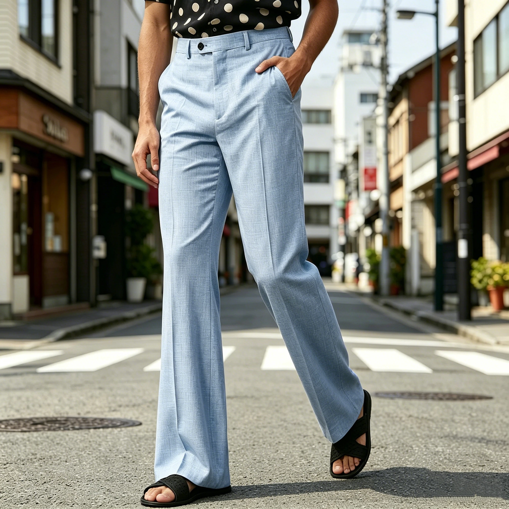 Men's Dress Pants Slim Fit High Waist Micro Flare Straight Leg Trousers Business Casual Formal Suit Pants Office Work Streetwear
Men's Dress Pants Slim Fit High Waist Micro Flare Straight Leg Trousers Business Casual Formal Suit Pants Office Work Streetwear