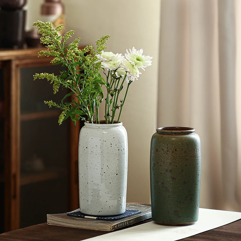 Tao Meiji Jingdezhen Vintage Nostalgia Handmade Rough Pottery Vase Home Living Room Decoration Dry Flower Decoration Water
Tao Meiji Jingdezhen Vintage Nostalgia Handmade Rough Pottery Vase Home Living Room Decoration Dry Flower Decoration Water