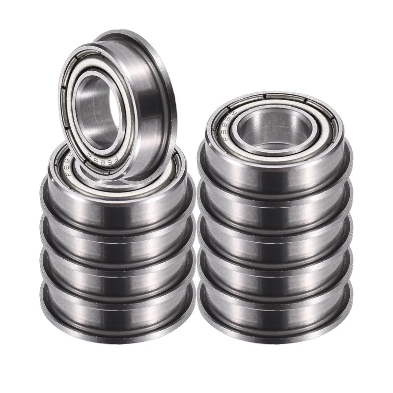10PCS F688ZZ 8x16x5mm Double Metal Shield Single Row Flanged Ball Bearings Deep Groove Ball Bearings Silver Tone - Pack of 10
10PCS F688ZZ 8x16x5mm Double Metal Shield Single Row Flanged Ball Bearings Deep Groove Ball Bearings Silver Tone - Pack of 10