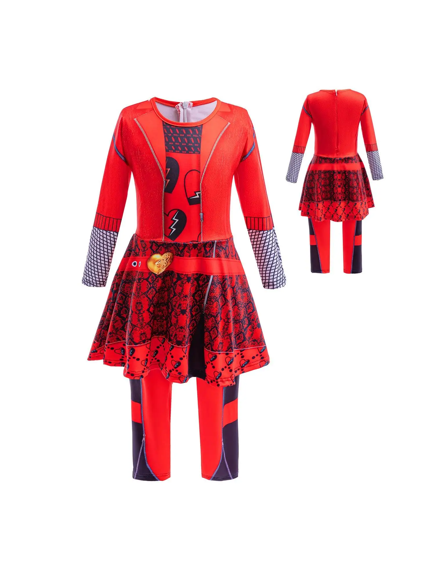 Red Queen Costume Dress Children's Stage Performance Outfit Tight Fit Girls' Dress Halloween Theme Movie Offspring 4
Red Queen Costume Dress Children's Stage Performance Outfit Tight Fit Girls' Dress Halloween Theme Movie Offspring 4