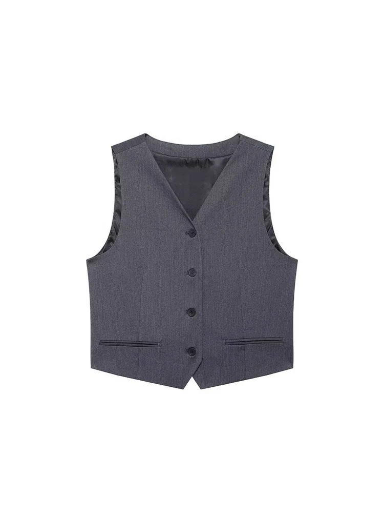 Willshela Women Fashion Striped Single Breasted Vest Waistcoats Vintage V-Neck Sleeveless Jackets Female Chic Lady Tank Tops
Willshela Women Fashion Striped Single Breasted Vest Waistcoats Vintage V-Neck Sleeveless Jackets Female Chic Lady Tank Tops