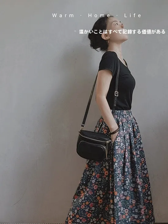 Spring Autumn Women's A-Line Midi Skirt Pure Cotton Elastic Waist Artistic Retro mid Waist Half Body Skirt Large Swing
Spring Autumn Women's A-Line Midi Skirt Pure Cotton Elastic Waist Artistic Retro mid Waist Half Body Skirt Large Swing