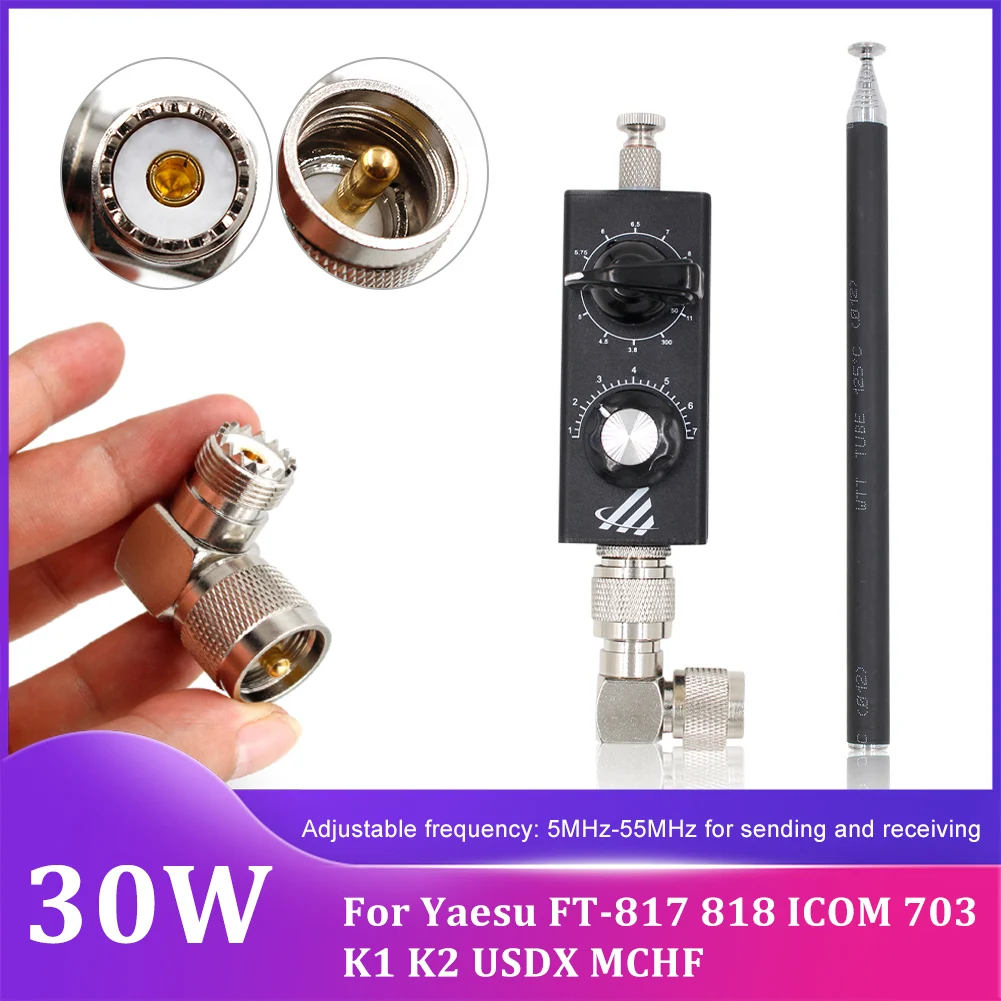 Mini-ANT 30W QRP Shortwave Antenna HF Antenna 5MHz-55MHz Full-Band Tuned Antenna For Yaesu FT-817 818 ICOM 703 K1 K2 USDX MCHF
Mini-ANT 30W QRP Shortwave Antenna HF Antenna 5MHz-55MHz Full-Band Tuned Antenna For Yaesu FT-817 818 ICOM 703 K1 K2 USDX MCHF