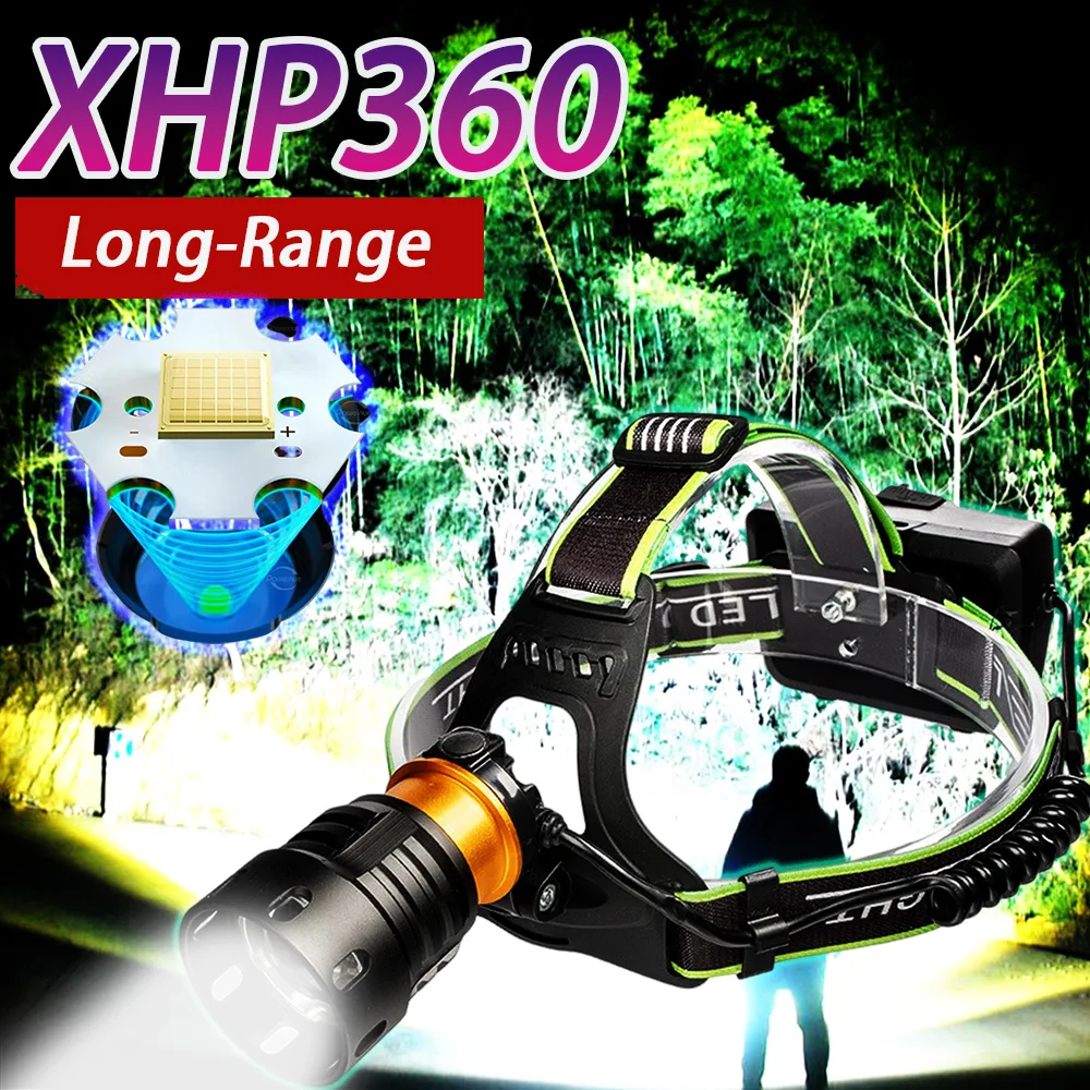 Сильный свет, мощный светодиодный налобный фонарь XHP360, датчик, 36-ядерный фитиль, светодиодные фонарики, телескопический зум, лампа для рыбалки, кемпинга
Сильный свет, мощный светодиодный налобный фонарь XHP360, датчик, 36-ядерный фитиль, светодиодные фонарики, телескопический зум, лампа для рыбалки, кемпинга