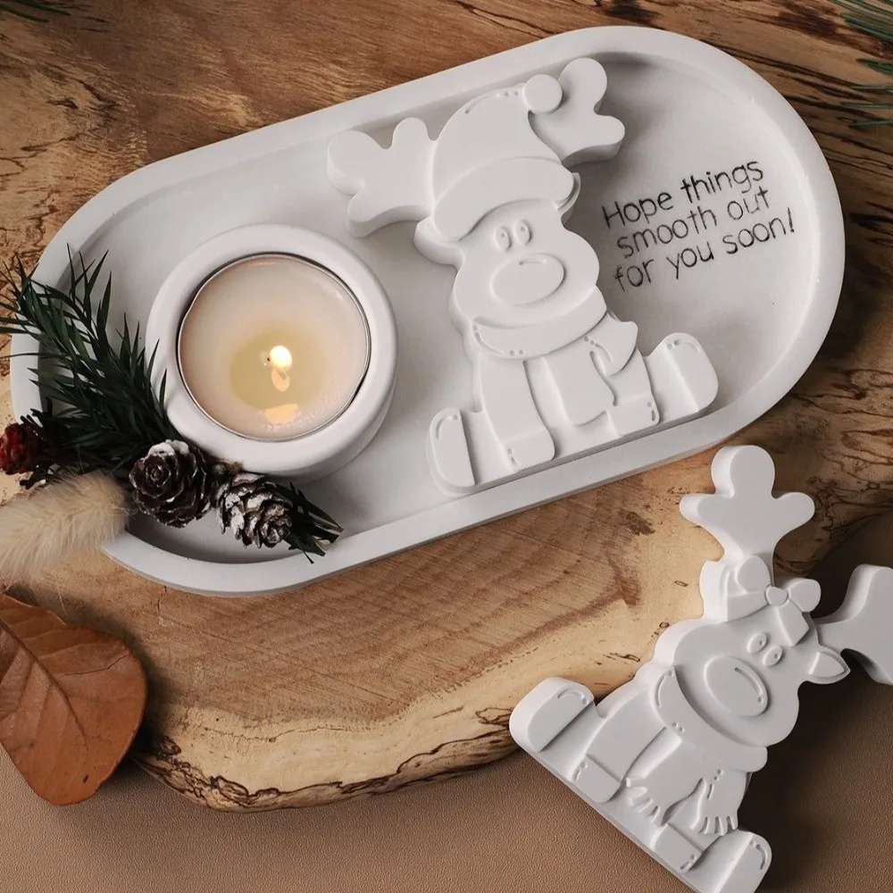 New 3D Reindeer Silicone Mold Sitting Position Handmade Craft Christmas Ornament Mold Cute DIY Craft Mold Christmas Decor
New 3D Reindeer Silicone Mold Sitting Position Handmade Craft Christmas Ornament Mold Cute DIY Craft Mold Christmas Decor