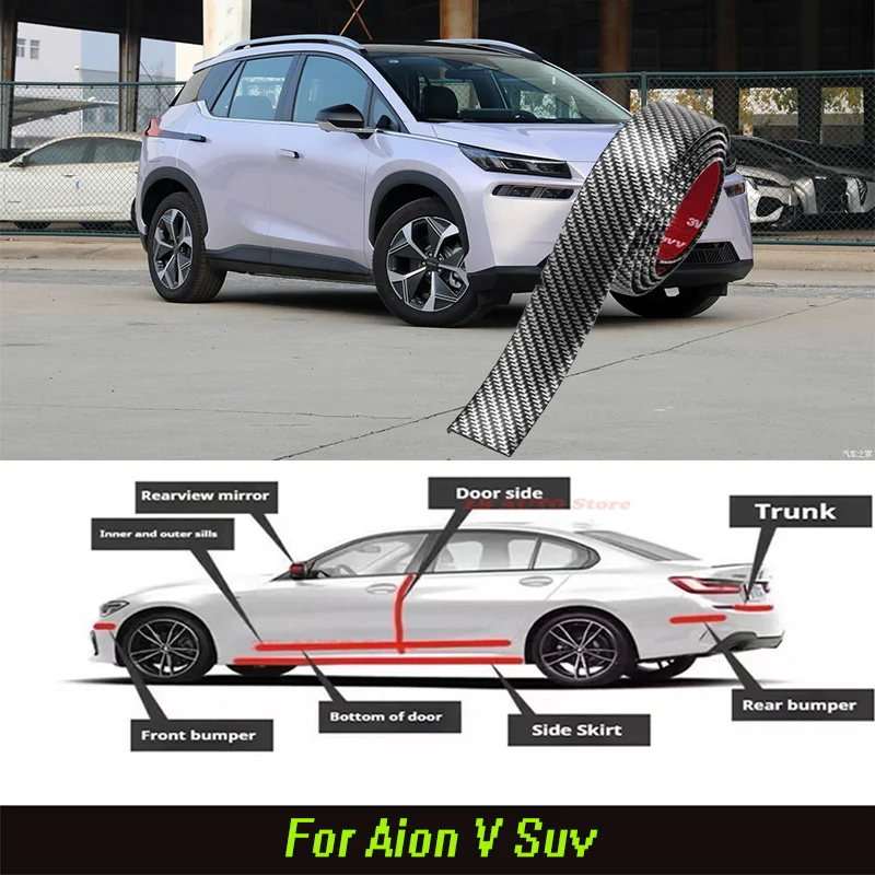 For Aion V Strong adhesive bumper strip, front and rear lip side skirts, collision and scratch resistant, suitable
For Aion V Strong adhesive bumper strip, front and rear lip side skirts, collision and scratch resistant, suitable