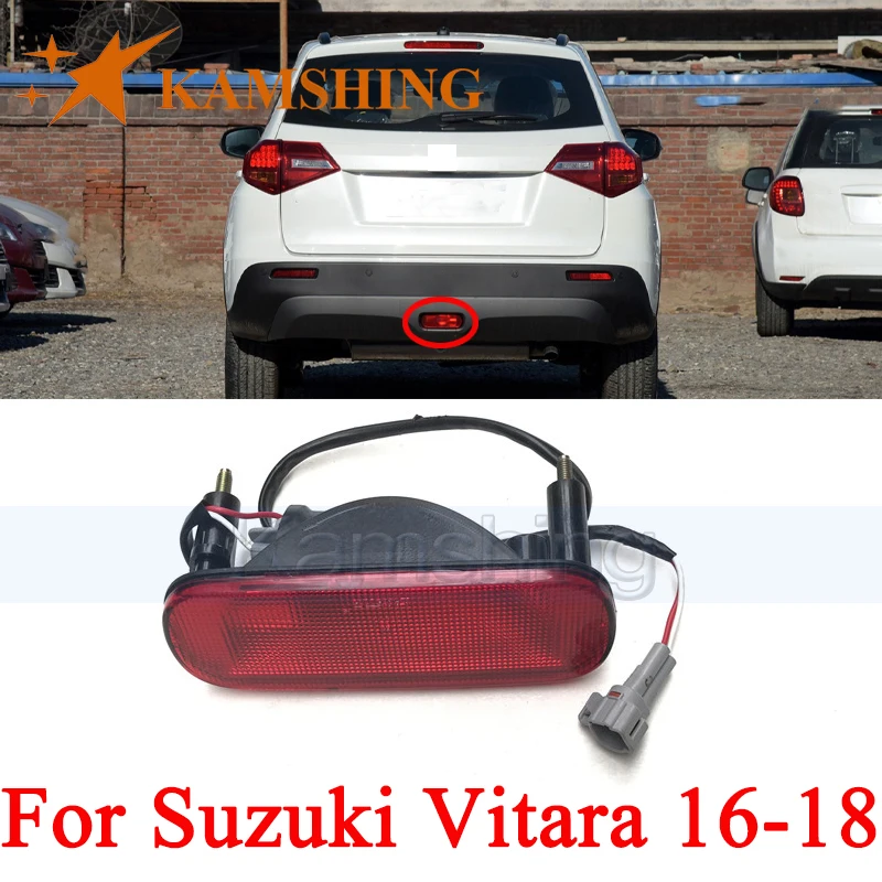 CAPQX For Suzuki Vitara 2016 2017 2018 Rear Bumper Fog Light Brake Light Fog Lamp Tail Light Warning Lamp Rear Foglight Foglamp
CAPQX For Suzuki Vitara 2016 2017 2018 Rear Bumper Fog Light Brake Light Fog Lamp Tail Light Warning Lamp Rear Foglight Foglamp