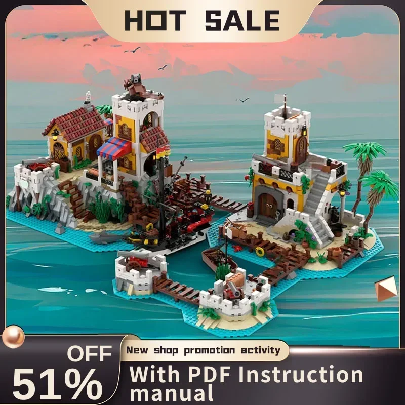 New 4311Pcs Moc European Medieval Pirates Series Street View Trading Post Model Building Block Diy Creative Ideas Toy Gift 6277
New 4311Pcs Moc European Medieval Pirates Series Street View Trading Post Model Building Block Diy Creative Ideas Toy Gift 6277
