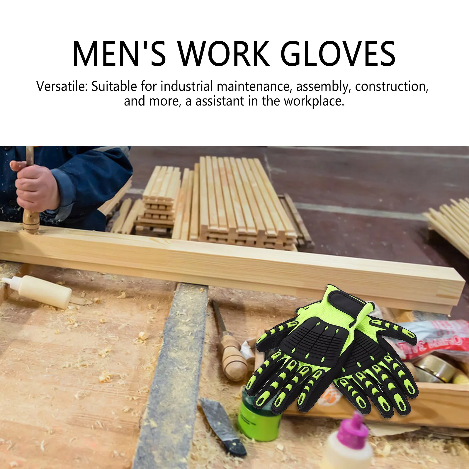 1 Pair Anti-Collision Cut Resistant Work Gloves Slip Resistant Heavy Duty Men'S Safety Gloves For Gardening Industrial
1 Pair Anti-Collision Cut Resistant Work Gloves Slip Resistant Heavy Duty Men'S Safety Gloves For Gardening Industrial