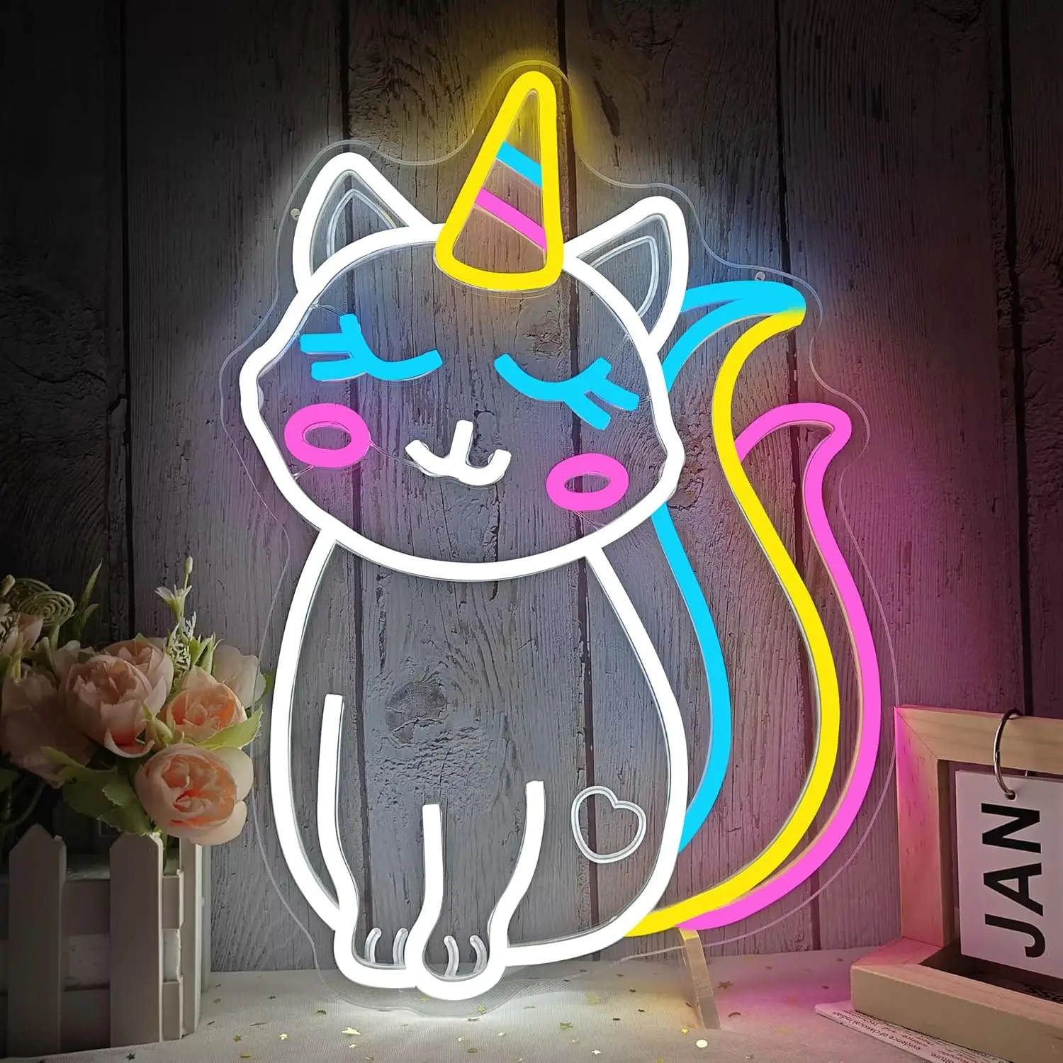Kittycorn Neon Sign Dimmable Neon Lights for Club Bedroom Cafe Office Man Cave Wedding Party Decor Aesthetics Draw Birthday Gift
Kittycorn Neon Sign Dimmable Neon Lights for Club Bedroom Cafe Office Man Cave Wedding Party Decor Aesthetics Draw Birthday Gift