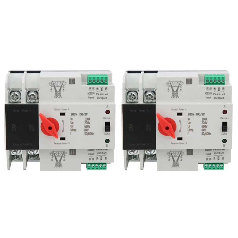 ABRU-2X Transmission Switch 220V ZGQ5-100 / 2P Automatic Transfer Switch With Double Power 2-Way
ABRU-2X Transmission Switch 220V ZGQ5-100 / 2P Automatic Transfer Switch With Double Power 2-Way