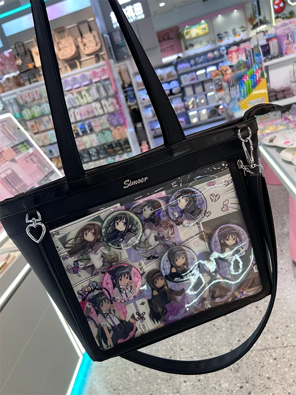 JIAERDI Lolita Fashion Ita Bag Women Japanese Transparent Large Capacity Oxford Tote Bag Lady Harajuku Kawaii DIY Shoulder Bags
JIAERDI Lolita Fashion Ita Bag Women Japanese Transparent Large Capacity Oxford Tote Bag Lady Harajuku Kawaii DIY Shoulder Bags