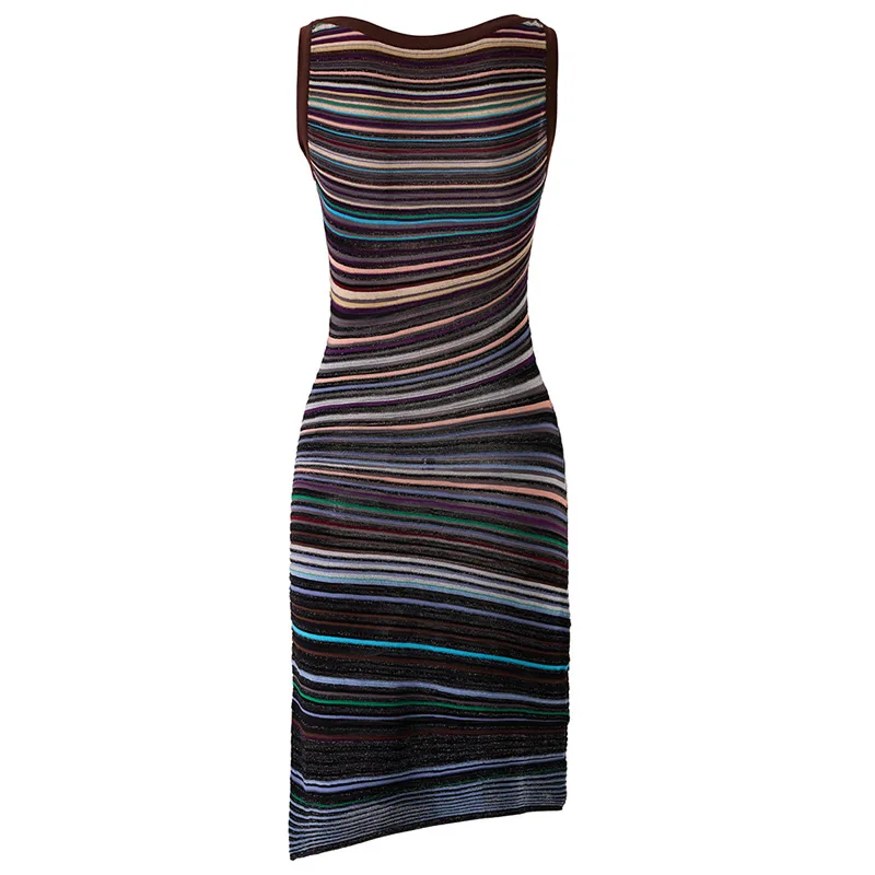 New Sleeveless Knitting Cotton Dress Women Striped Dress
New Sleeveless Knitting Cotton Dress Women Striped Dress
