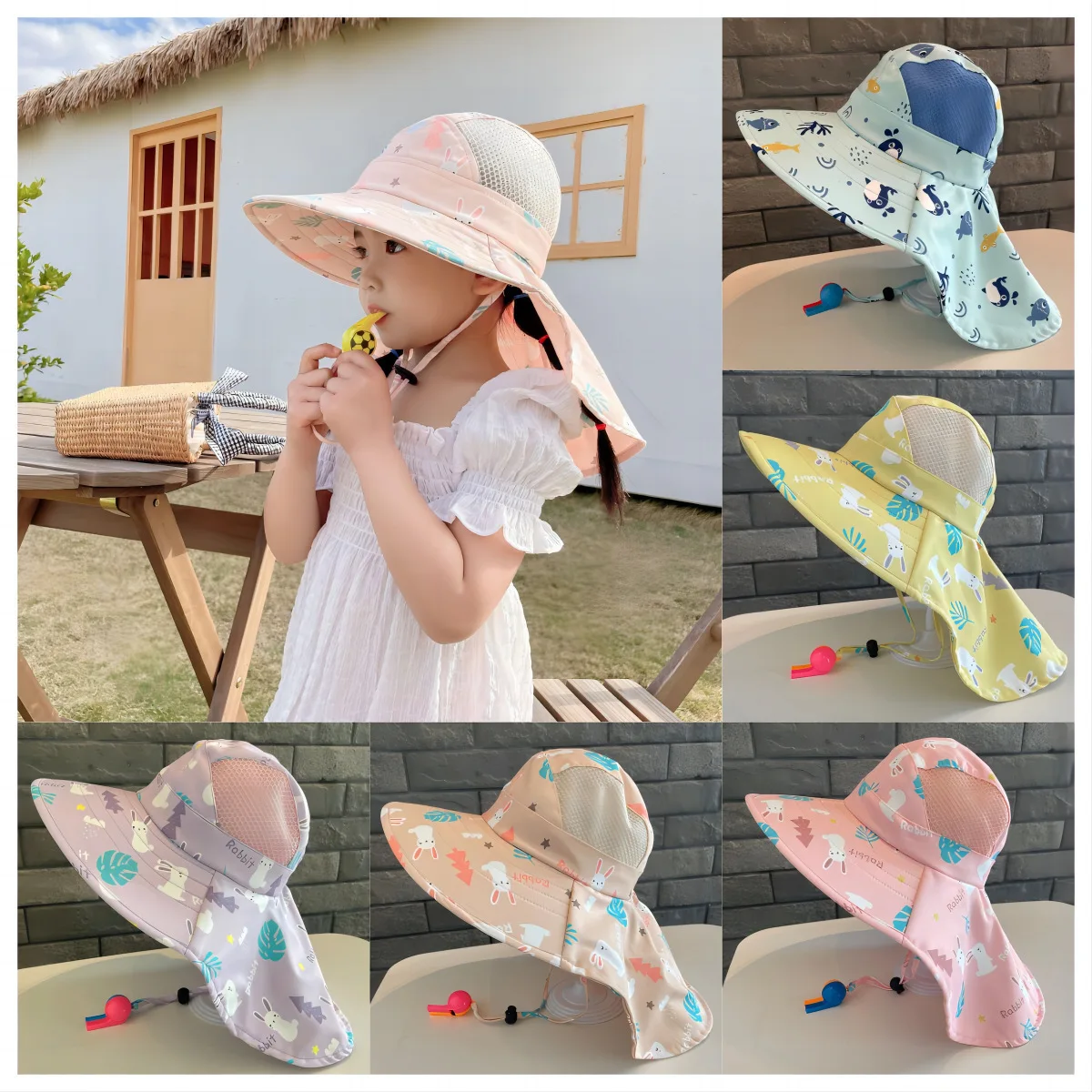 Anti UV Kids Summer Baby Sun Hat Bucket Cap With Whistle For Girls Boys Outdoor Neck Ear Cover Beach Cap Sun Protection Hat
Anti UV Kids Summer Baby Sun Hat Bucket Cap With Whistle For Girls Boys Outdoor Neck Ear Cover Beach Cap Sun Protection Hat