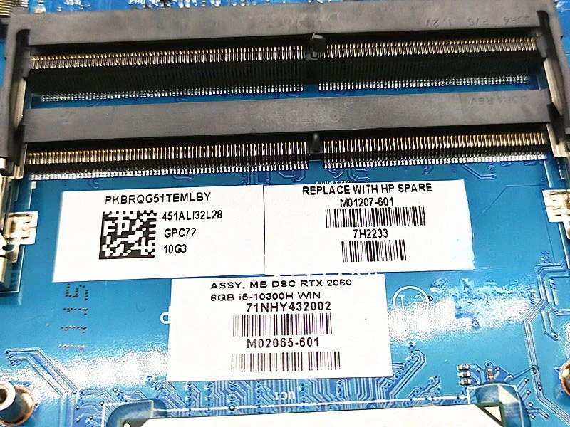 For HP TPN-C144 17-CB Main Board M01207-601 M02065-601 Version Number: LA-J672P
For HP TPN-C144 17-CB Main Board M01207-601 M02065-601 Version Number: LA-J672P