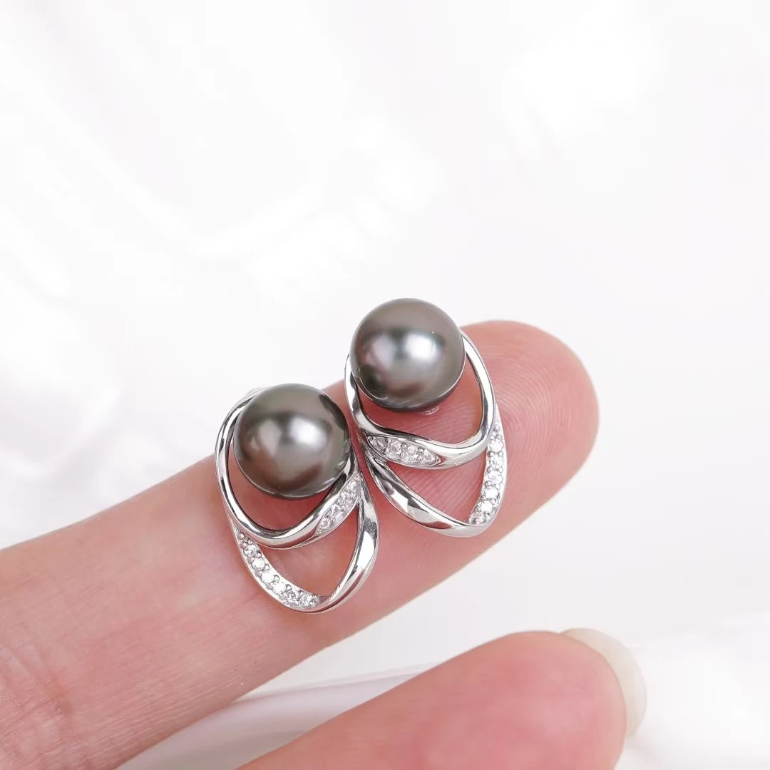 Wholesale 925 Sterling Silver Earrings Base Findings Mountings Jewelry Mounts Fittings Accessories for 8-9mm Pearls
Wholesale 925 Sterling Silver Earrings Base Findings Mountings Jewelry Mounts Fittings Accessories for 8-9mm Pearls