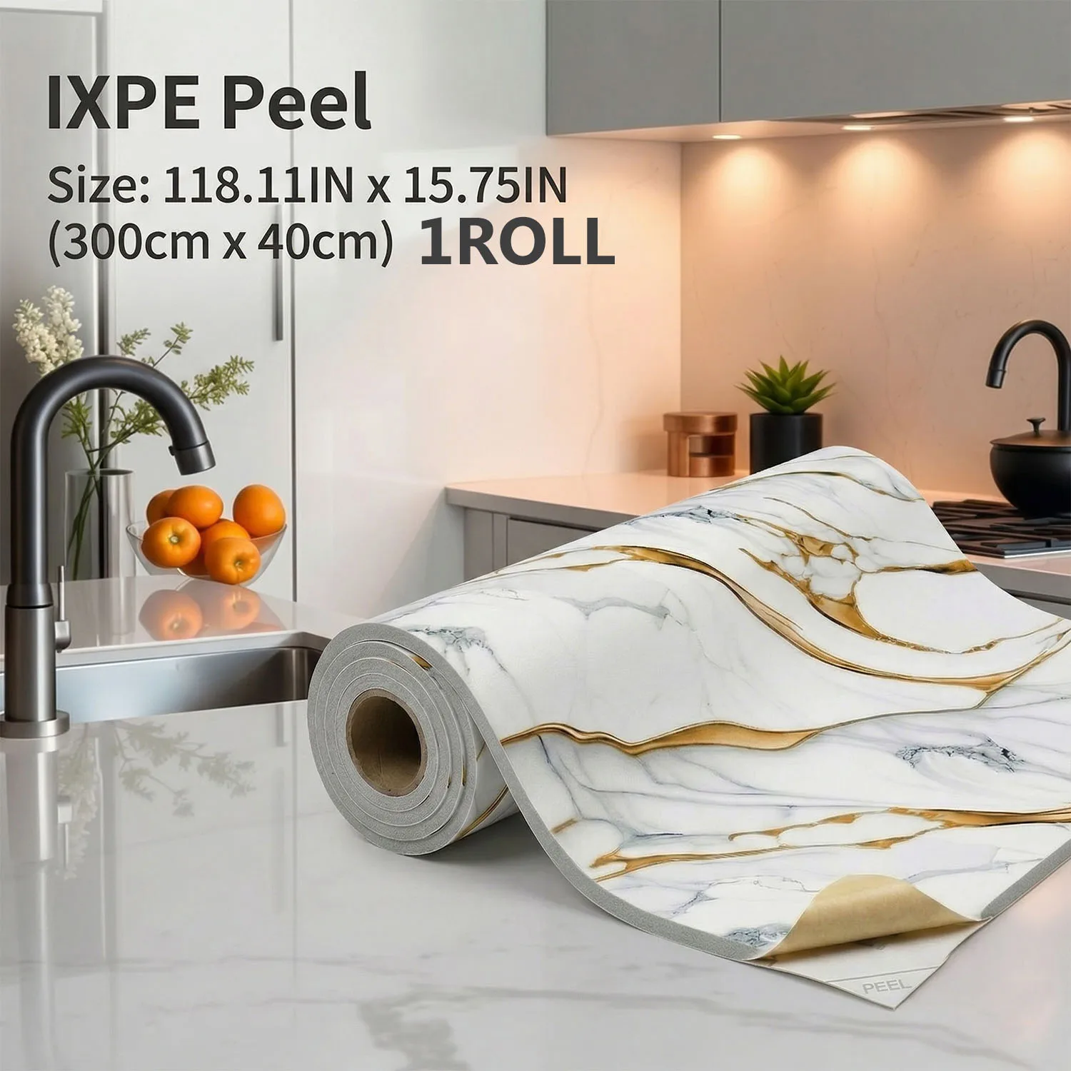 40X300CM White Marble Contact Paper Countertops Waterproof Oil-proof Contact Paper Peel and Stick for Kitchen Bathroom Counter
40X300CM White Marble Contact Paper Countertops Waterproof Oil-proof Contact Paper Peel and Stick for Kitchen Bathroom Counter