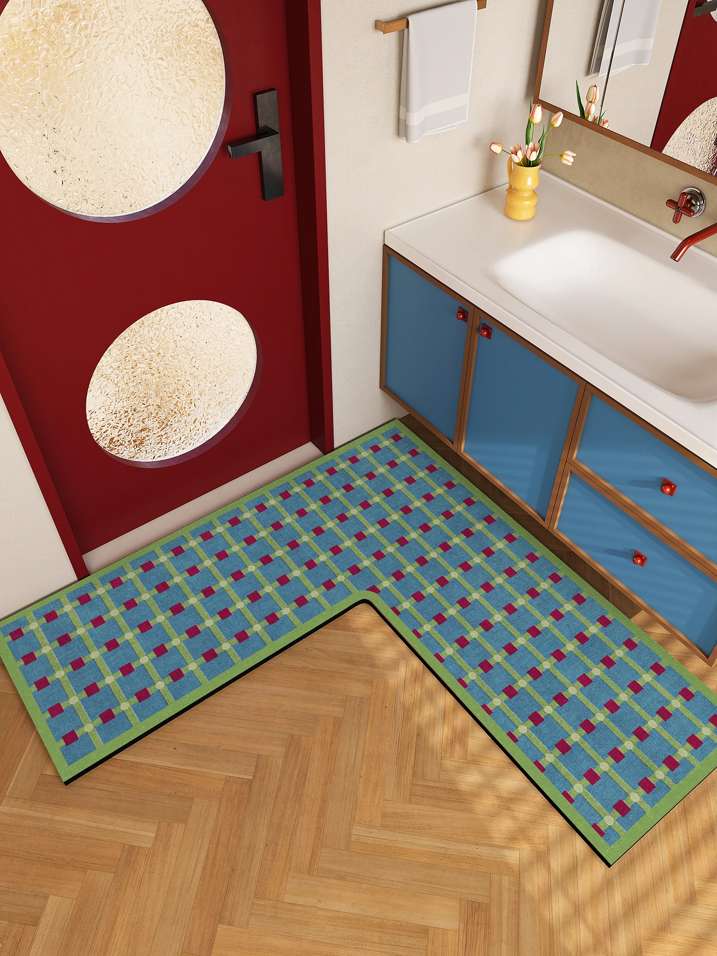 Коврик для угловых зон Batoom L-образной формы, силиконовый, с изображением динозавра, противоскользящий, впитывающий грязь, для прихожей, для домашнего использования
Коврик для угловых зон Batoom L-образной формы, силиконовый, с изображением динозавра, противоскользящий, впитывающий грязь, для прихожей, для домашнего использования