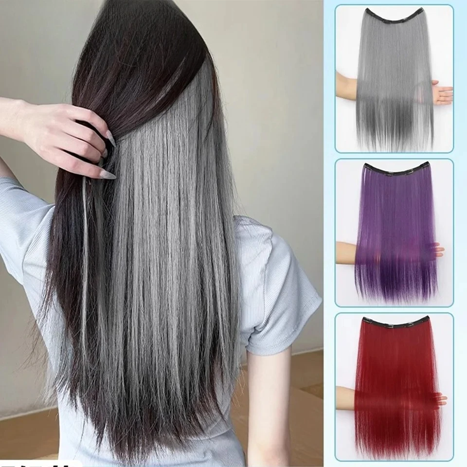 Versatile Dyed One-piece Synthetic Clip-in Hairpiece for White Hair Natural Feel and Easy-to-Style Extension Seamless Wig Piece
Versatile Dyed One-piece Synthetic Clip-in Hairpiece for White Hair Natural Feel and Easy-to-Style Extension Seamless Wig Piece