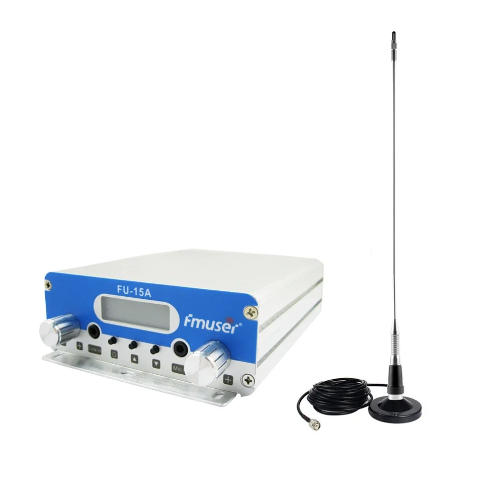 FMUSER FU-15A 15W 15 Watts PLL Stereo FM Transmitter For Church 87~108MHz FM Radio Station
FMUSER FU-15A 15W 15 Watts PLL Stereo FM Transmitter For Church 87~108MHz FM Radio Station