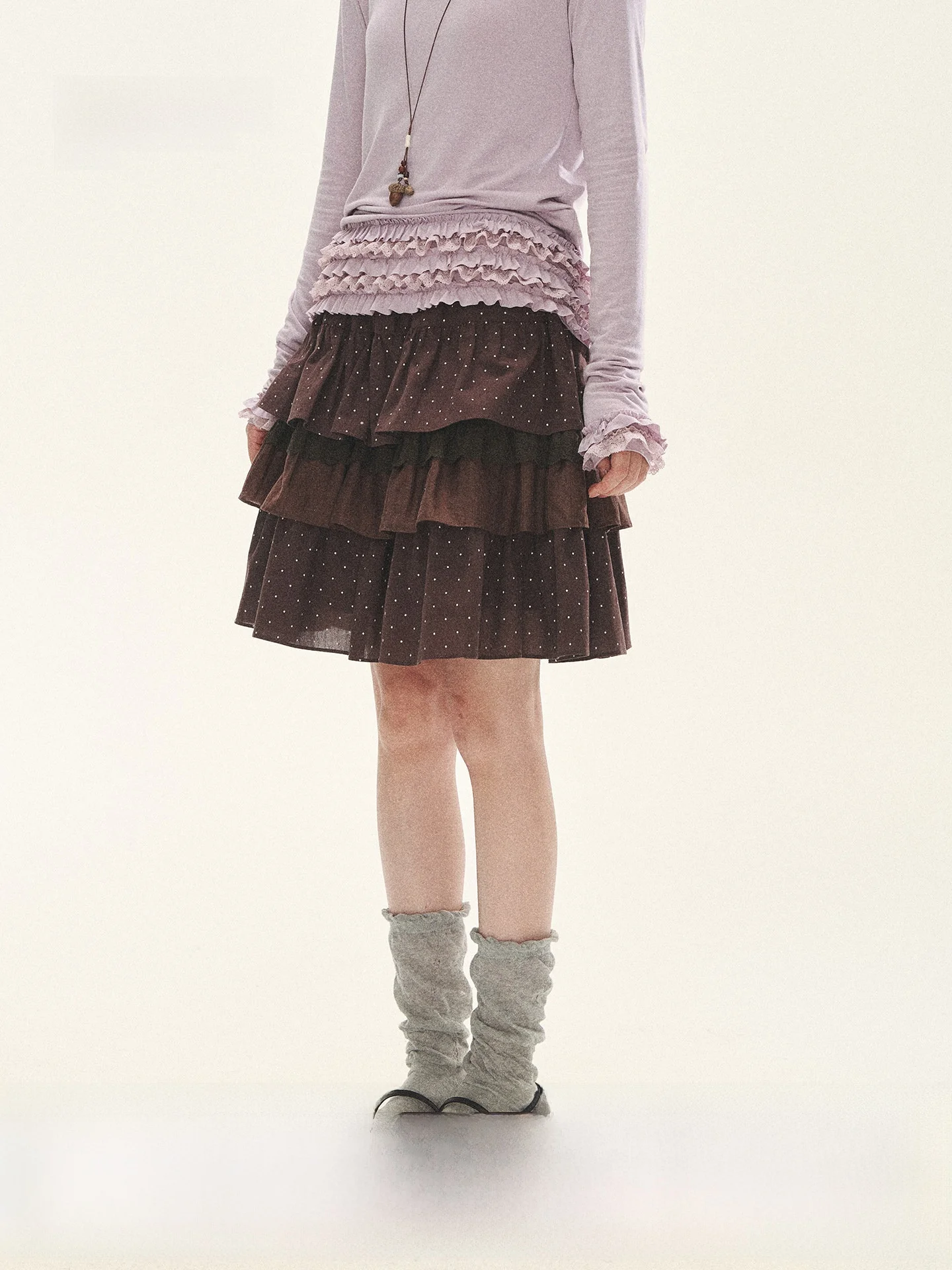 Caramel Lace Book 3D Splicing Polka Dot Lace Trim Cake Skirt High Waist A-Line Half-length Women's Skirt for Daily City Commu...
Caramel Lace Book 3D Splicing Polka Dot Lace Trim Cake Skirt High Waist A-Line Half-length Women's Skirt for Daily City Commu...