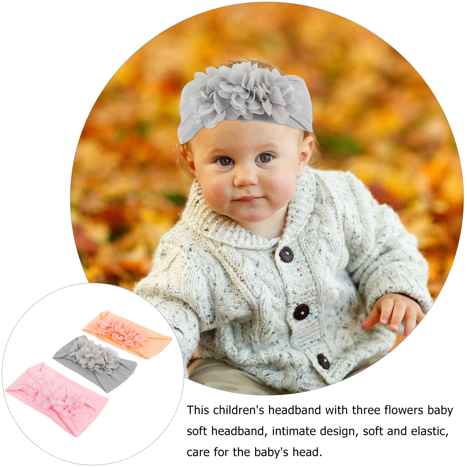 3Pcs Floral Kids Headband Soft Flexible Cloth Baby Bow Hair Band Cute Flower Hair Decoration for Birthday Party Holiday Gift 
3Pcs Floral Kids Headband Soft Flexible Cloth Baby Bow Hair Band Cute Flower Hair Decoration for Birthday Party Holiday Gift