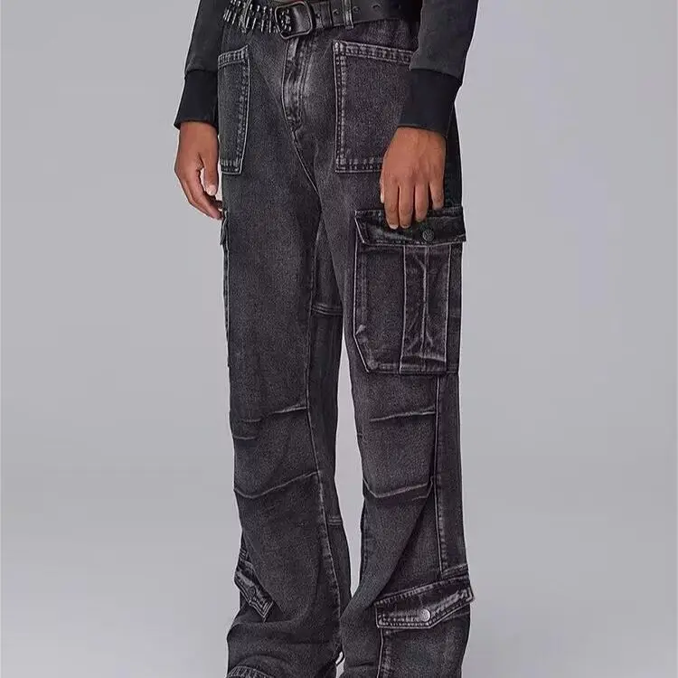 Vintage baggy jeans men clothing street Harajuku hip hop washed distressed mens jeans casual wide-leg cargo jeans men pants
Vintage baggy jeans men clothing street Harajuku hip hop washed distressed mens jeans casual wide-leg cargo jeans men pants