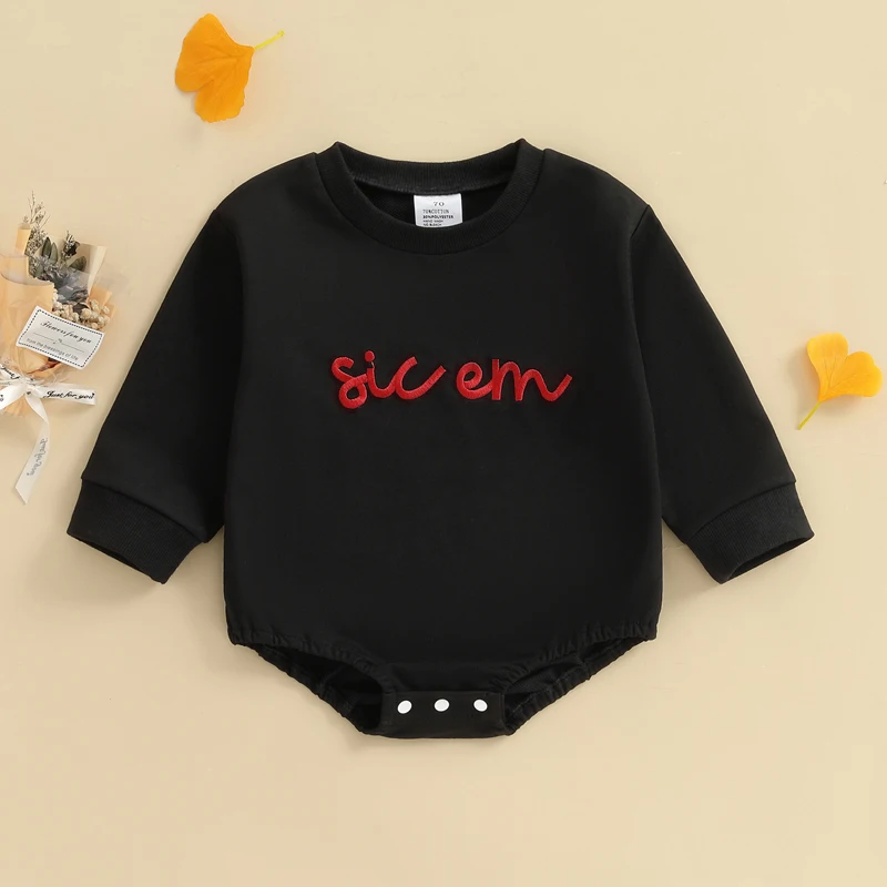 0-18 Months Baby Sweatshirt Romper Casual Letter Embroidery Long Sleeve Jumpsuit for Newborn Toddler Girl Boy Cute Clothes
0-18 Months Baby Sweatshirt Romper Casual Letter Embroidery Long Sleeve Jumpsuit for Newborn Toddler Girl Boy Cute Clothes