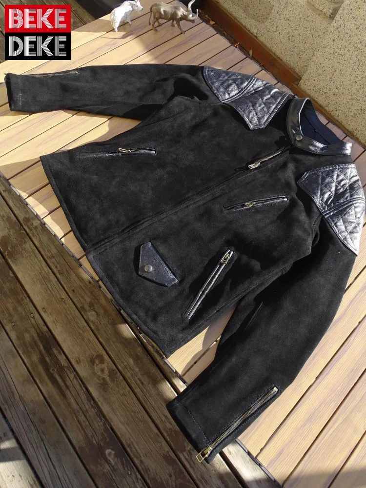 Leisure Male Stand Collar Long Sleeves Comfortable Genuine Leather Jacket High Quality Cowhide Zipper Pocket Short Outerwear
Leisure Male Stand Collar Long Sleeves Comfortable Genuine Leather Jacket High Quality Cowhide Zipper Pocket Short Outerwear
