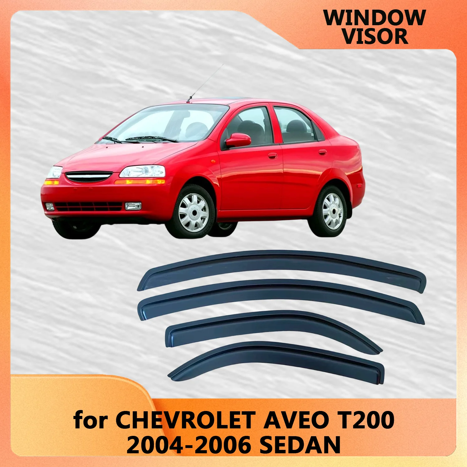 Window Visor Rain Guards for Chevrolet AVEO T200 Sedan 2004 2005 2006 Weathershied Door Visor Wind Side Window Wind Deflectors
Window Visor Rain Guards for Chevrolet AVEO T200 Sedan 2004 2005 2006 Weathershied Door Visor Wind Side Window Wind Deflectors