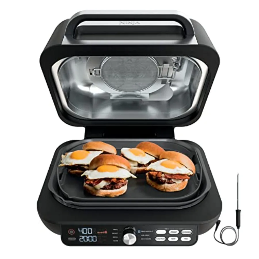 Indoor grill/griddle combo for cooking, black stainless steel, black, 7-in-1 versatility with air fry and dehydrate functions
Indoor grill/griddle combo for cooking, black stainless steel, black, 7-in-1 versatility with air fry and dehydrate functions