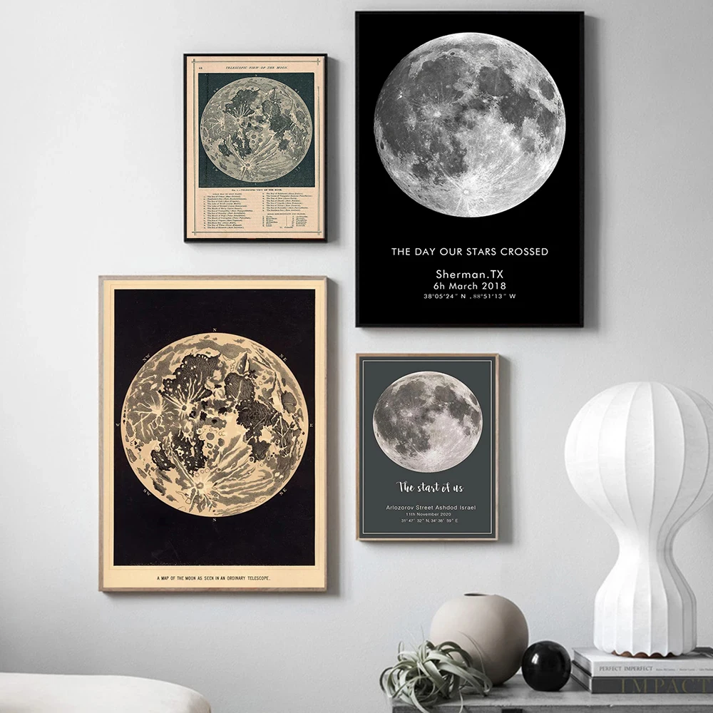 Vintage Full Moon Map Wall Art Print Poster Lunar Astronomy Moon Chart Canvas Painting Picture For Living Room Home Decor
Vintage Full Moon Map Wall Art Print Poster Lunar Astronomy Moon Chart Canvas Painting Picture For Living Room Home Decor