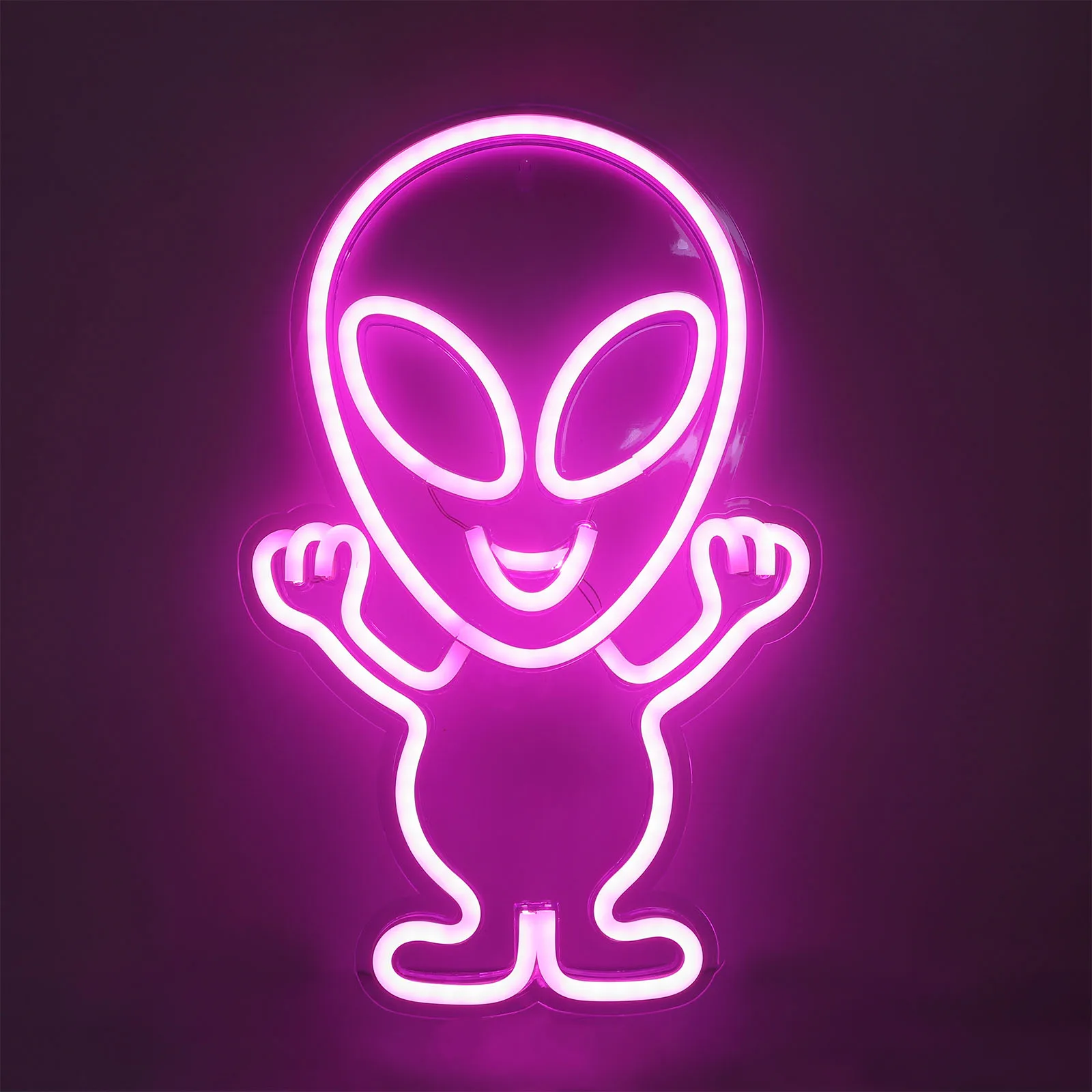 Alien Shaped Neon Lamp Durable USB Powered for Bar Home Restaurant Wall Ornament LED Light Small Night Light Decor
Alien Shaped Neon Lamp Durable USB Powered for Bar Home Restaurant Wall Ornament LED Light Small Night Light Decor