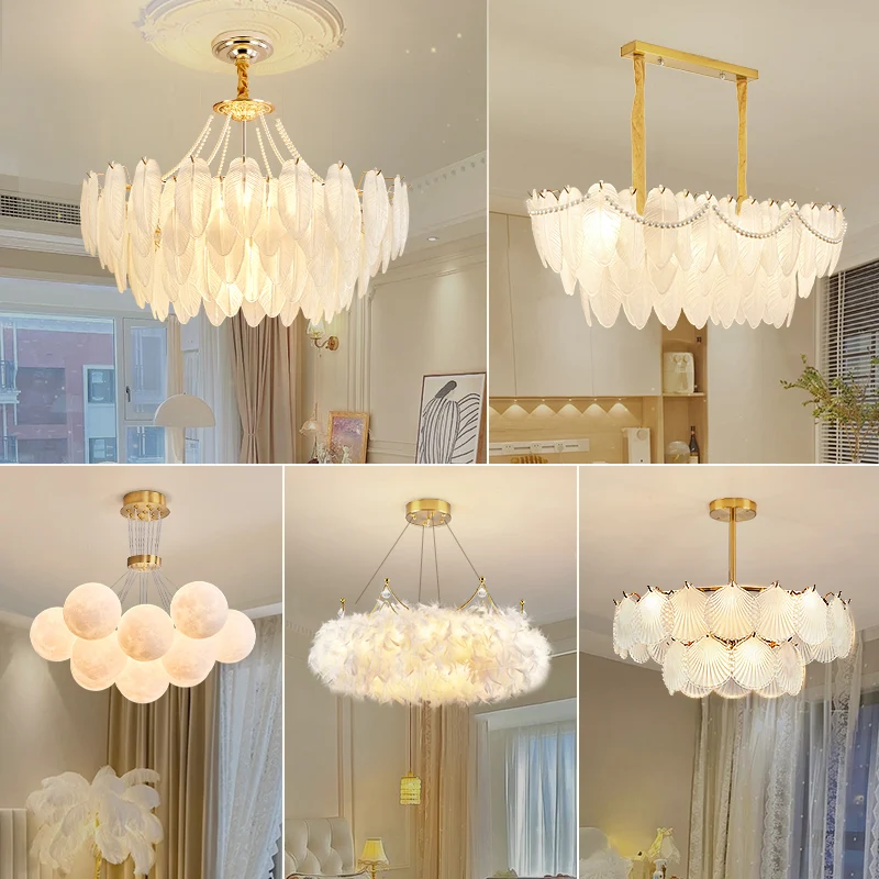Французские кремовые ветряные светильники для создания атмосферы в доме, люстра для гостиной, простая роскошная основная лампа, светильник с перьями для столовой.
Французские кремовые ветряные светильники для создания атмосферы в доме, люстра для гостиной, простая роскошная основная лампа, светильник с перьями для столовой.